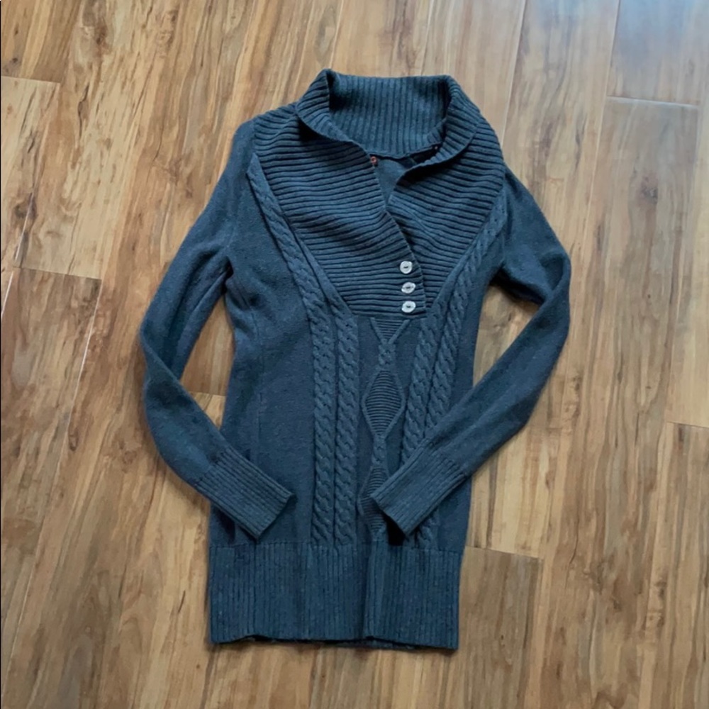 Guess Long Gray Sweater Tunic